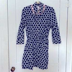 Lands End Dress Large 14-16 with a drawstring
